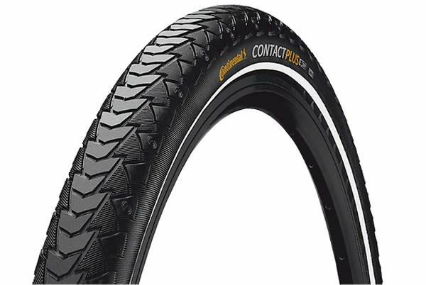 Continental Pneu Contact Plus 28" à Carcasse Métallique