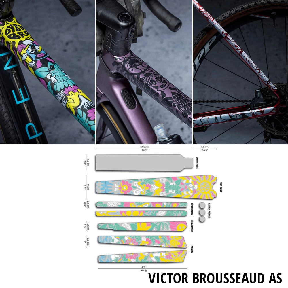 Dyedbro Kit De Protection De Cadre Victor Brousseaud AS Gravel