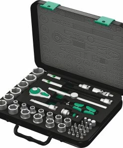 Wera 8100 SB 2 Jeu Cliquet Zyklop Speed à Carré 3/8" Métrique