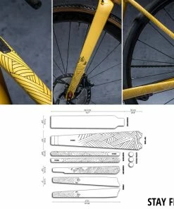 Dyedbro Kit De Protection De Cadre Stay Free Gravel