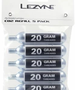 Lezyne Cartouches De CO2 De Rechange 20g, Paquet De 5