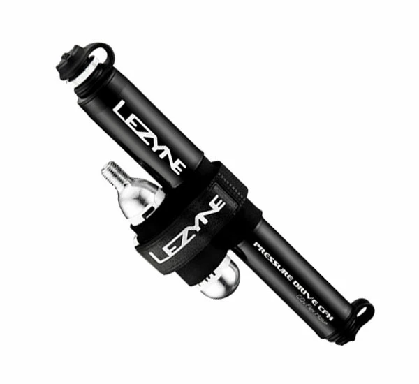 Lezyne Mini-pompe CNC Pressure Drive CFH Noire - Brillante