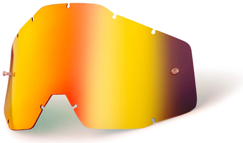 100% Anti Fog Mirror Lens (Red) - Verre De Rechange