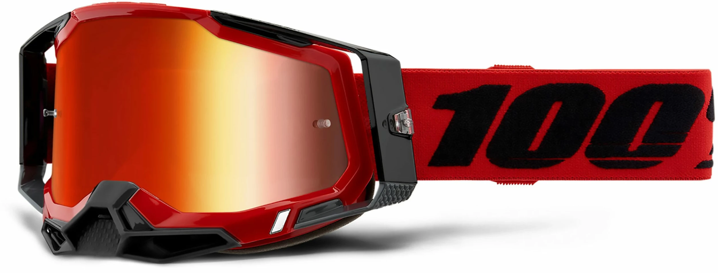 100% Racecraft 2 (Mirror Lens) Red - Lunettes De Soleil