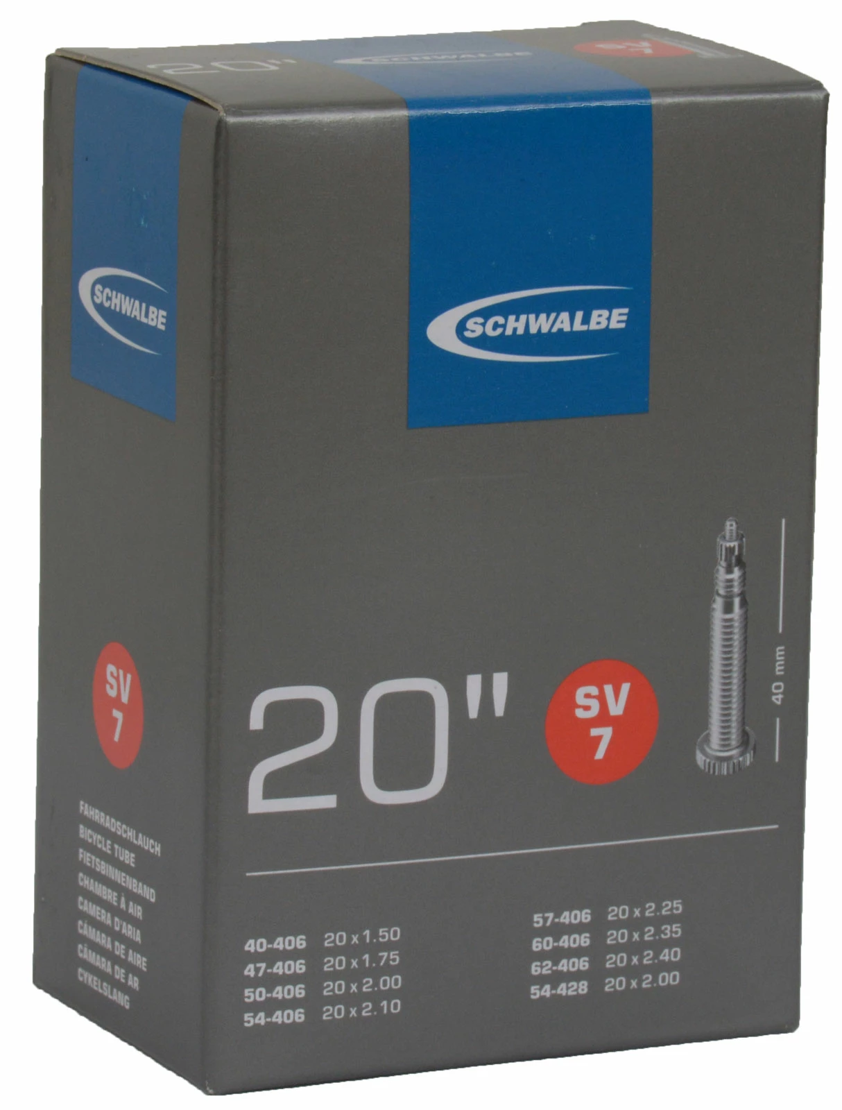 Schwalbe Chambre à Air SV 7 Pour 20