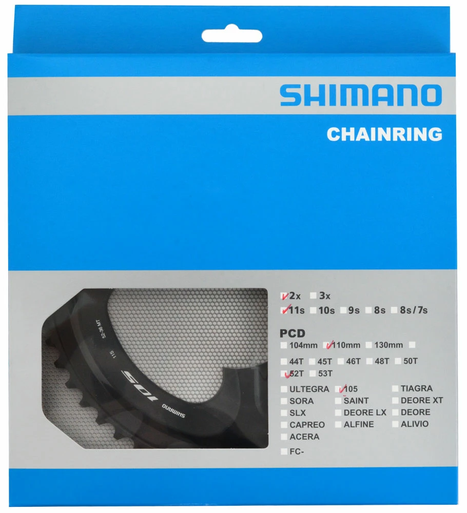 Shimano Plateau Pour FC-R7000 52/36 Dents – Image 3
