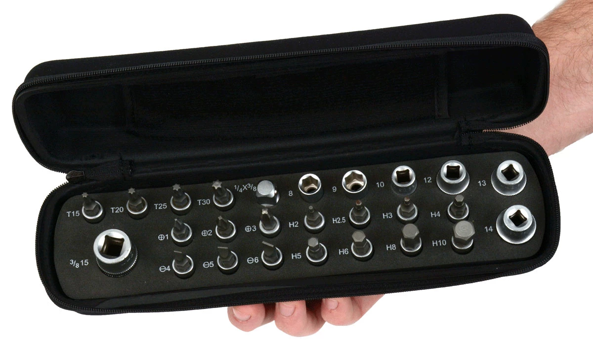 Radon Jeu De Clés à Cliquet Comp 1/4" Avec Embouts – Image 5