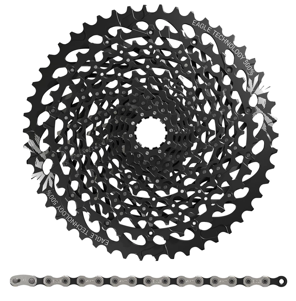 SRAM GX Eagle Kit D'usure Cassette XG-1275 + PC GX Eagle Chaîne 12 Vitesses