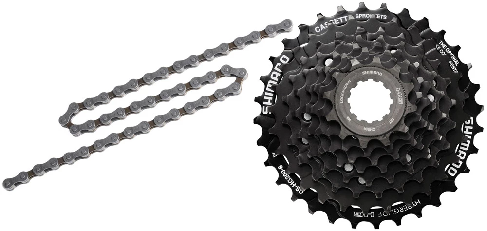 Shimano ALIVIO CN-HG40+CS-HG200 Kit D'usure 8 Vitesses