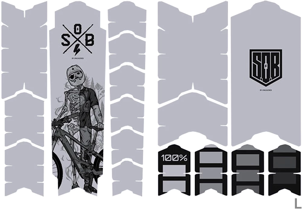 Unleazhed Unscratch Frame Film De Protection Pour Cadre - E-Bike Sons Of Battery Black Matt – Image 3