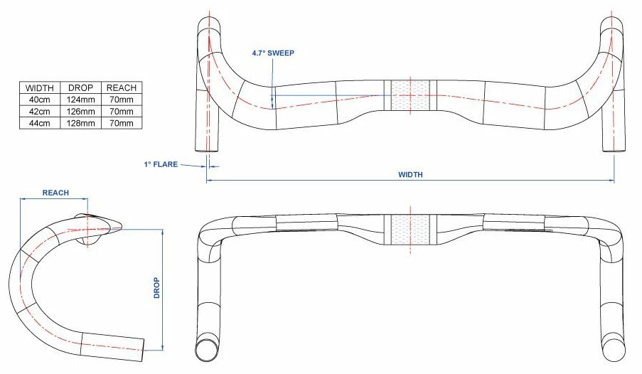 RITCHEY WCS Carbon Streem II Di2 Guidon 31.8mm – Image 4