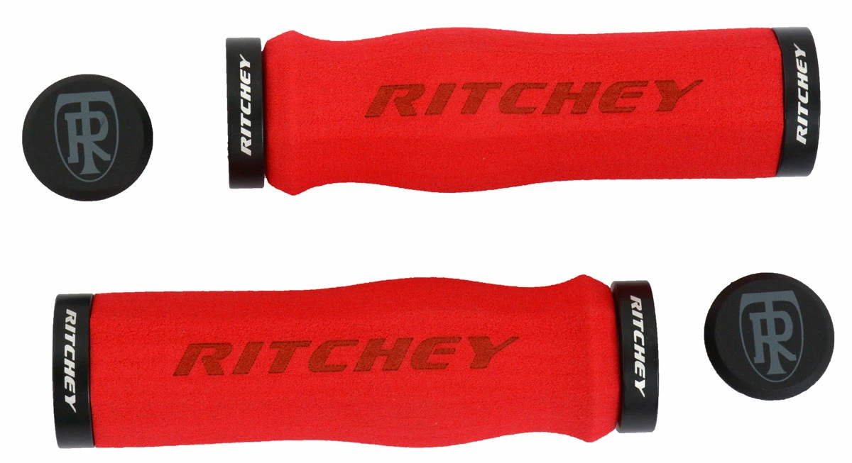 RITCHEY Poignées WCS Ergo Locking Truegrip Rouges – Image 2