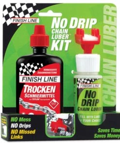 Finish Line No Drip Chain Luber Combo, Y Compris 120ml De Lubrifiant Sec