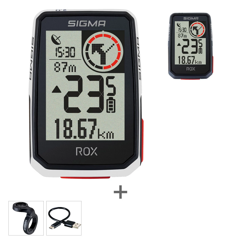 SIGMA ROX 2.0 Compteur Velo GPS Top Mount Set