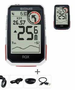 SIGMA ROX 4.0 Compteur Velo GPS HR Set