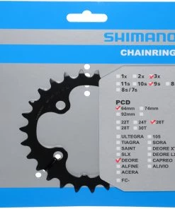Shimano DEORE Plateau Pour FC-M590/591 26 Dents