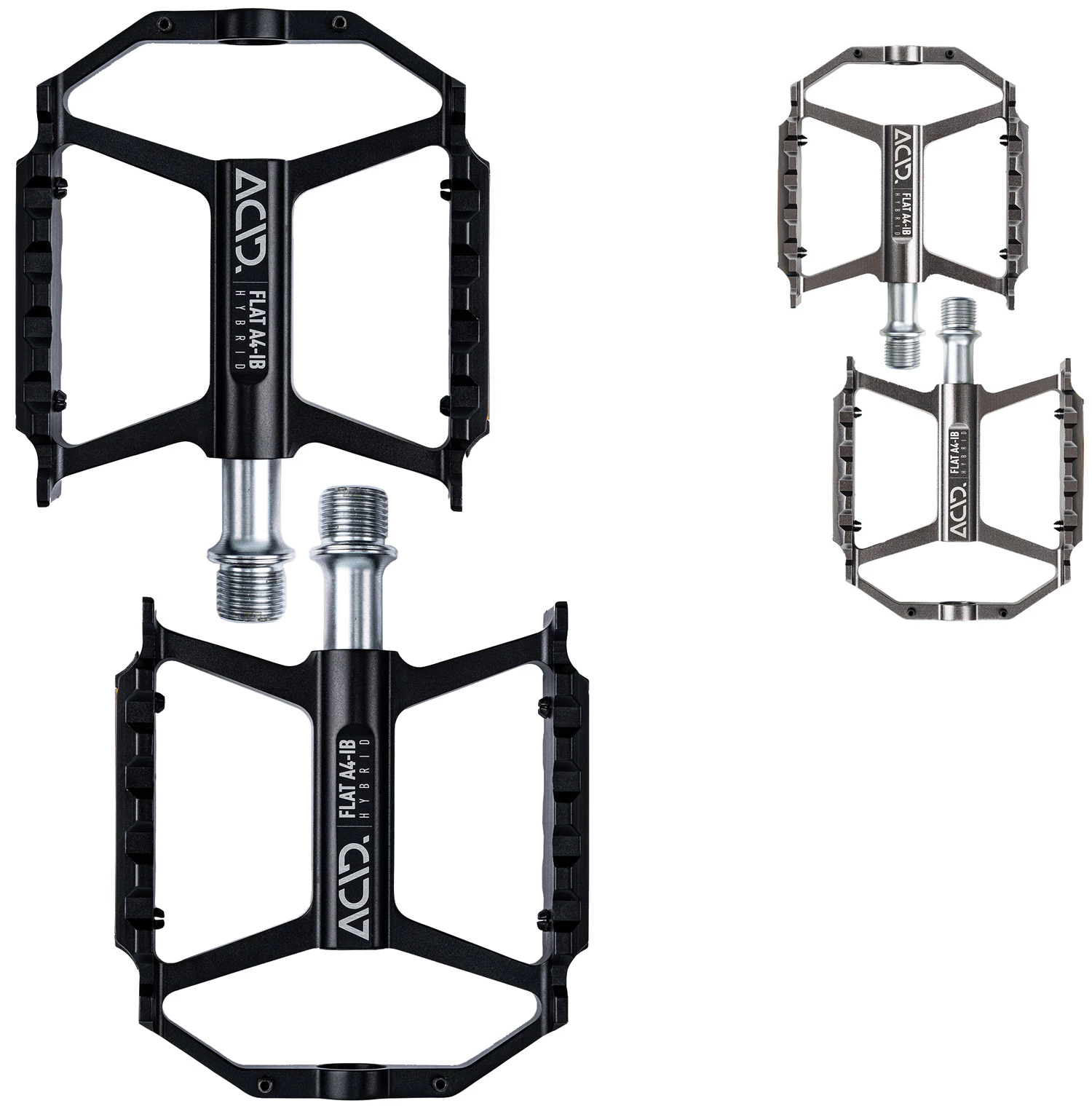 ACID Pédales à Plateforme Hybride FLAT A4-IB