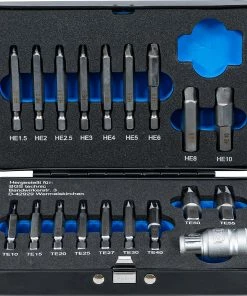 BGS Technic Jeu D'extracteurs De Vis Pour Vis à Six Pans Creux/Torx 19 Pièces