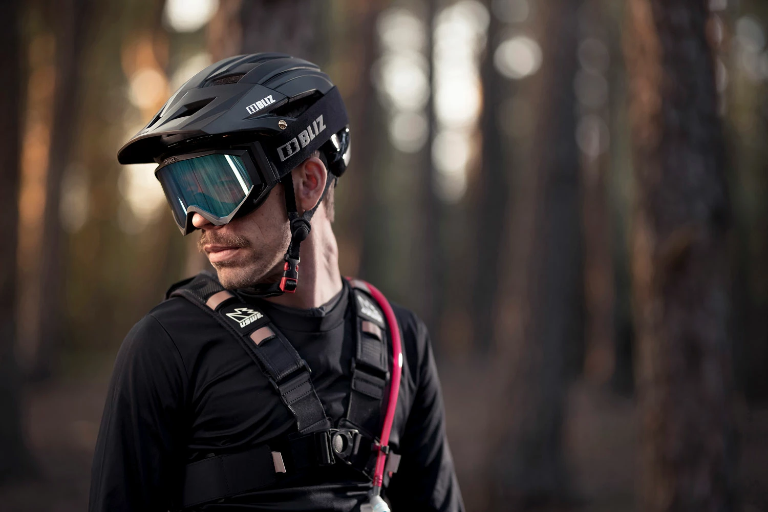 Bliz Edge Drop Light Orange With Blue Multi - Lunettes MTB – Image 3