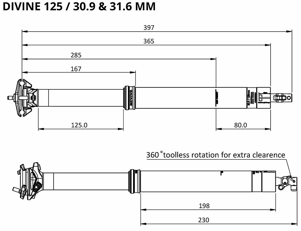 BikeYoke Tige De Selle Divine 30,9 Vario – Image 5