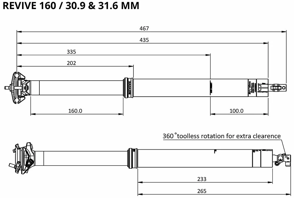 BikeYoke Tige De Selle Revive 2.0 31,6 Vario – Image 6