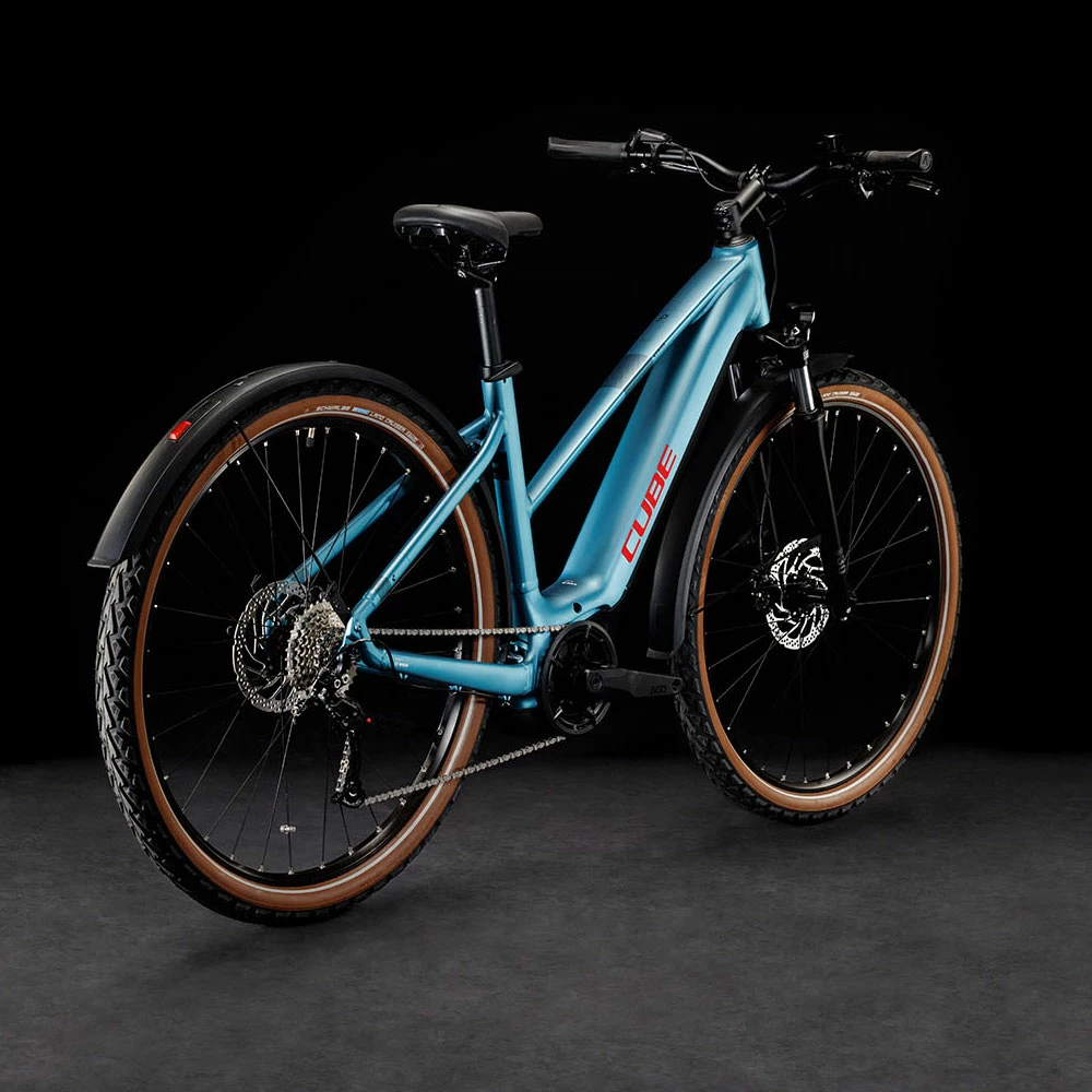 Cube Nuride Hybrid Performance 500 Allroad Lady Metalblue´n´red – Image 2