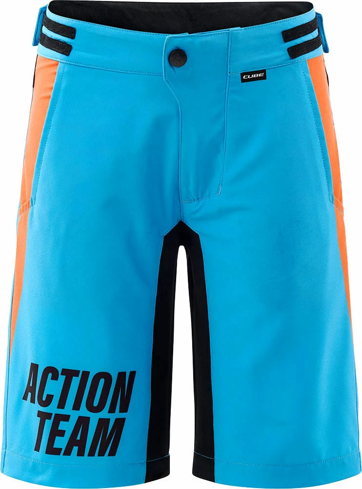 Cube Junior X Actionteam - Kid's MTB Shorts With Liner Shorts