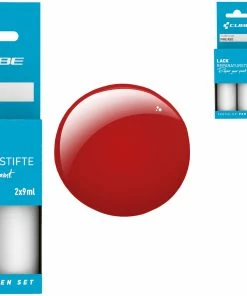 Cube Set De Stylos De Réparation De Peinture FIRE RED