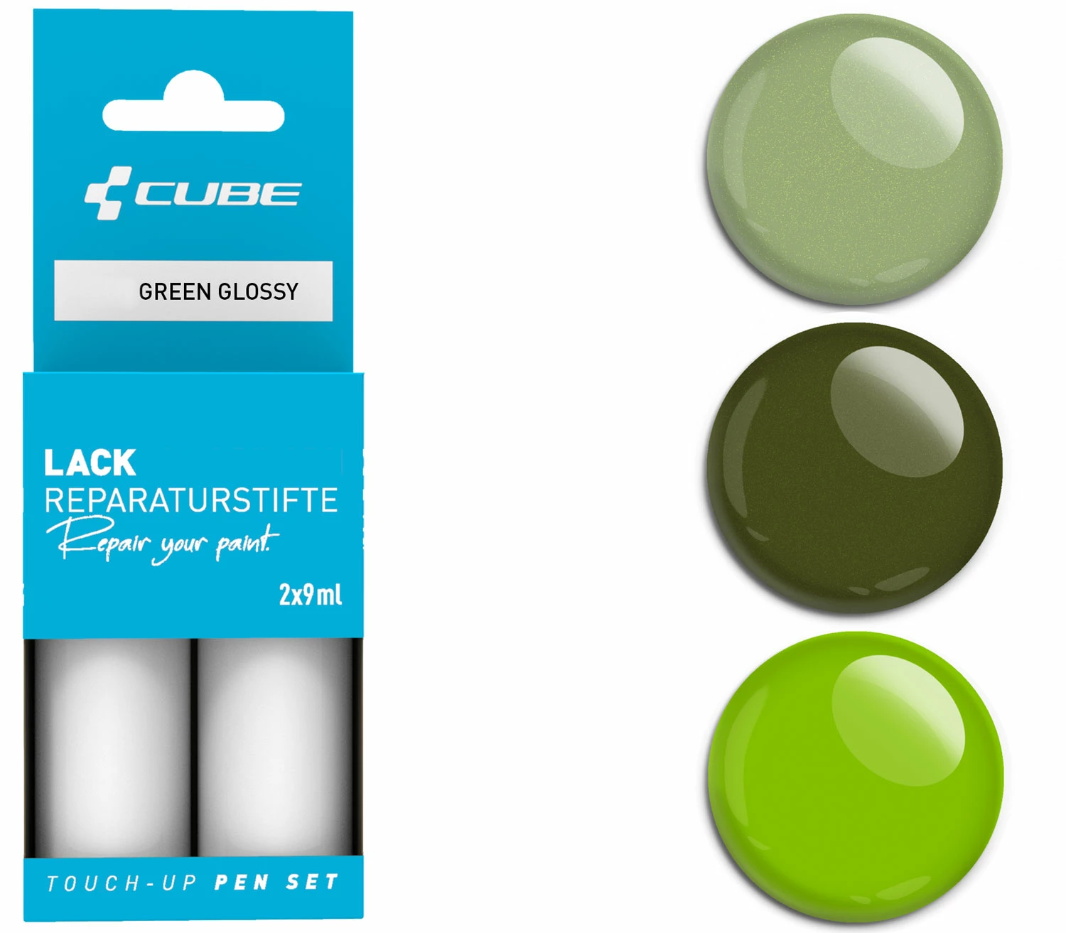 Cube Kit De Réparation De Peinture GREEN Glossy