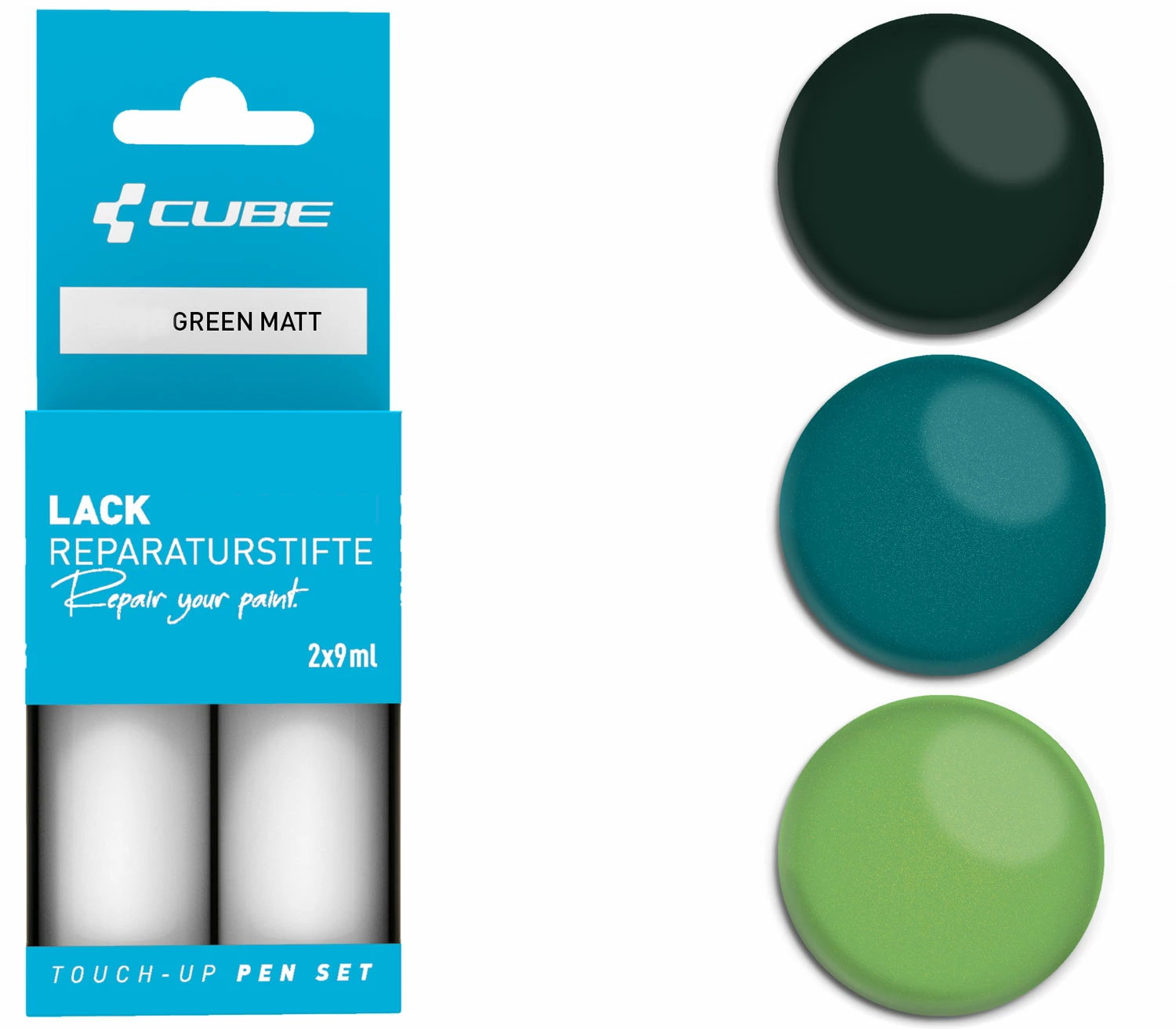 Cube Kit De Réparation De Peinture GREEN Matt