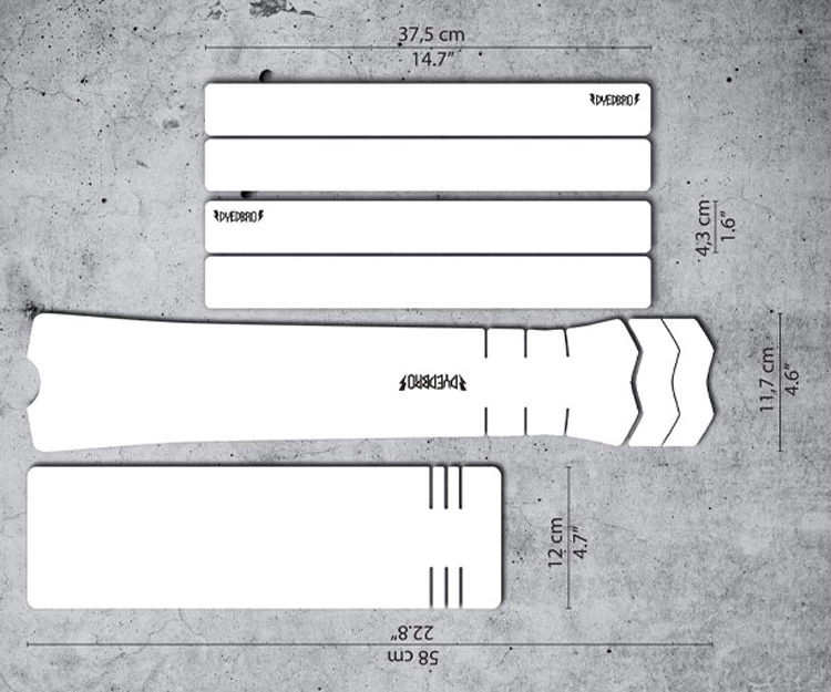 Dyedbro Kit De Protection Du Cadre D'E-Bike Transparent