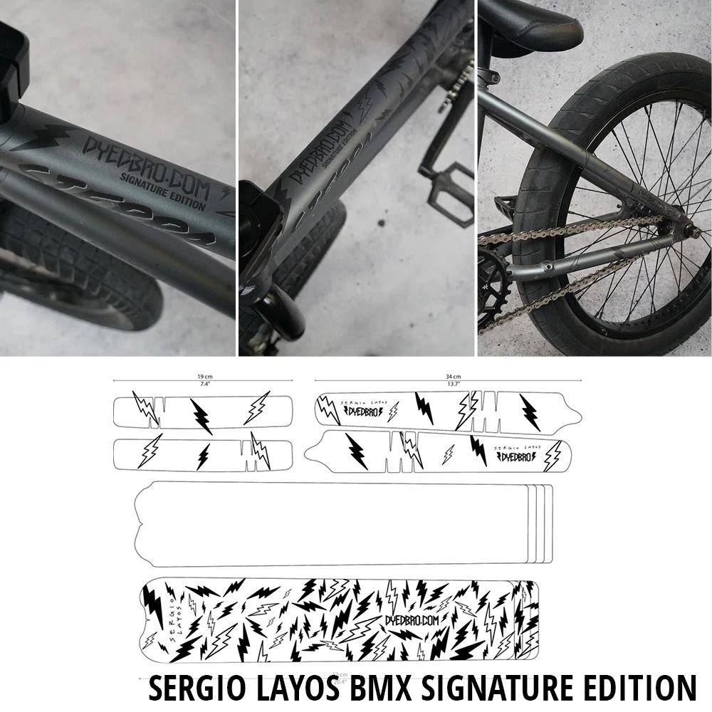 Dyedbro Kit De Protection De Cadre Sergio Layos BMX Signature Edition