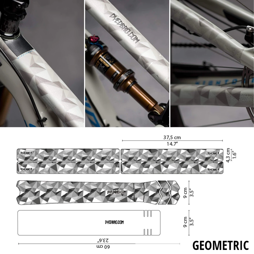 Dyedbro Kit De Protection De Cadre Géométrique