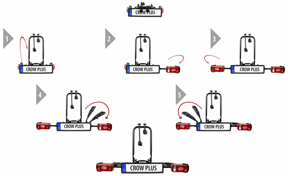EUFAB Crow Plus - Porte-vélos – Image 3