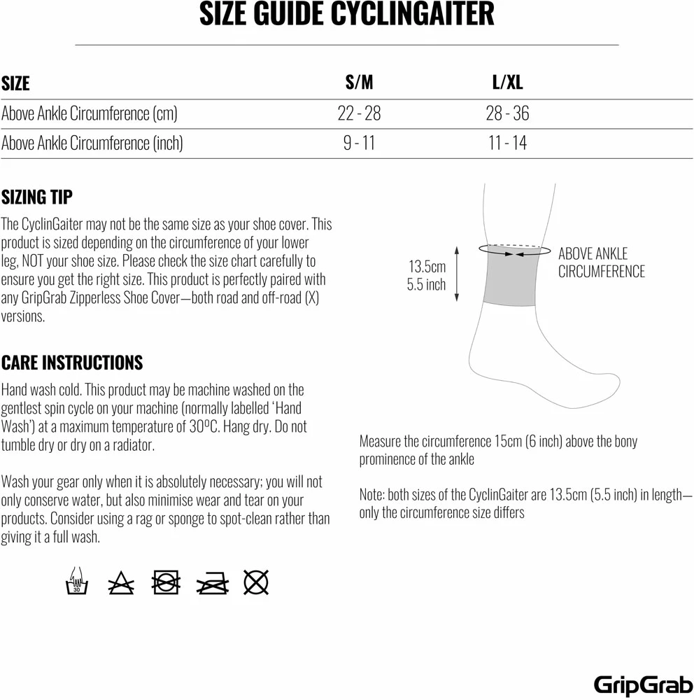 GripGrab CyclinGaitor Hi-Vis - Guitre De Cheville – Image 3