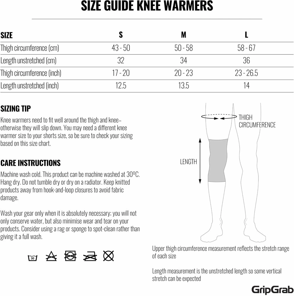GripGrab Knee Warmers Classic - Knee Warmers – Image 3