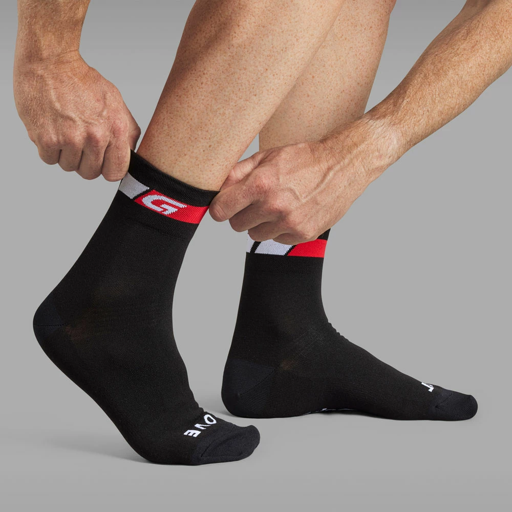 GripGrab Tricolore Regular Cut - Chaussettes (paquet De 3) – Image 3