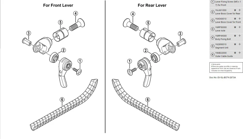 Shimano Changement De Vitesse DURA ACE SL-BS79 2/3x10 Vitesses à La Tête Du Guidon – Image 2