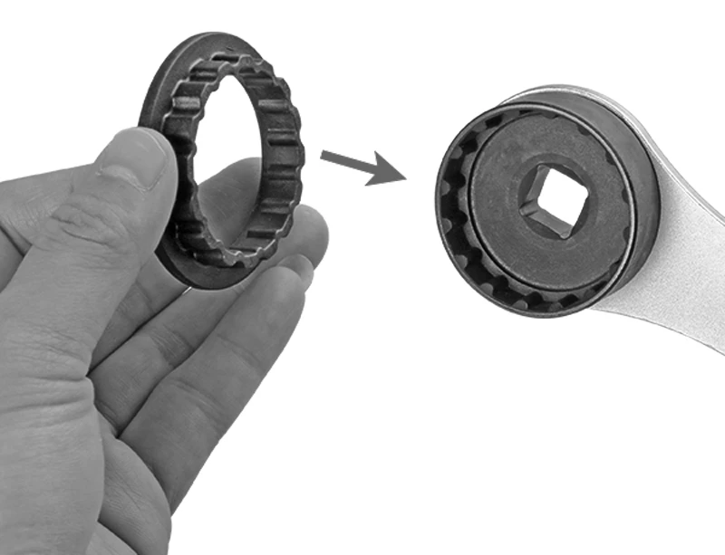 Katana BBW-2 Clé Pour Palier De Pédalier Hollowtech II Avec Clé Pour Capuchon Anti-poussière – Image 4