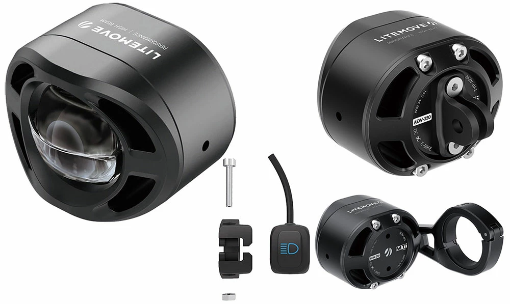 LITEMOVE AEW-230 Feu Avant Pour Vélo électrique