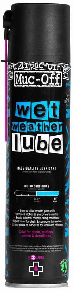 Muc-Off Aérosol Wet Weather Lube 400ml