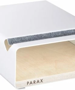 PARAX Support Mural Pour Vélo S-Rack - Blanc / Bouleau