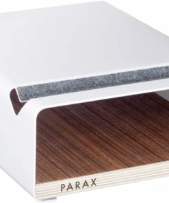 PARAX Support Mural Pour Vélo S-Rack - Blanc / Noyer