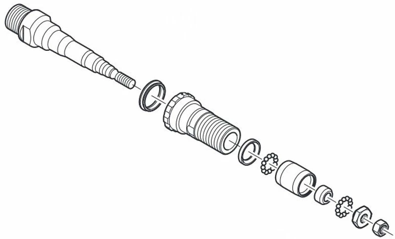 Shimano Axe De Pédale Complet Pour PD-R540/PD-RS500 – Image 3