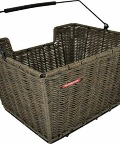 PLETSCHER Panier D'achat En Rotin Avec Adaptateur En Plastique