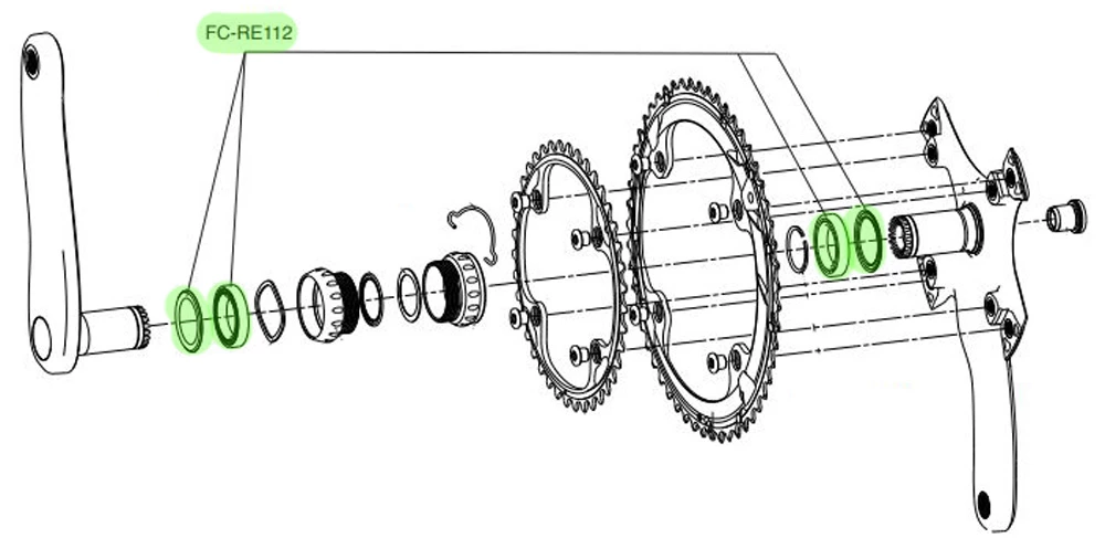 Campagnolo® Roulement à Billes à Gorge Profonde Et Bague D'étanchéité – Image 2