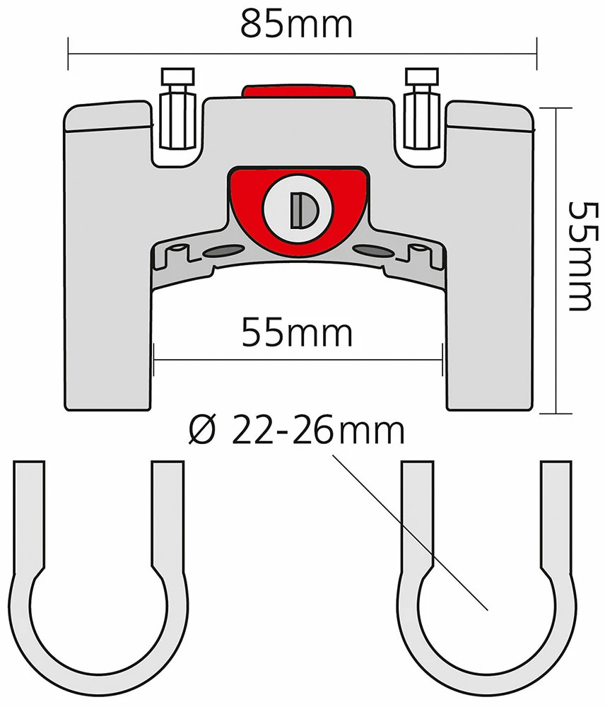 Rixen & Kaul - KLICKfix Adaptateur De Guidon KLICKfix Avec Antivol – Image 3