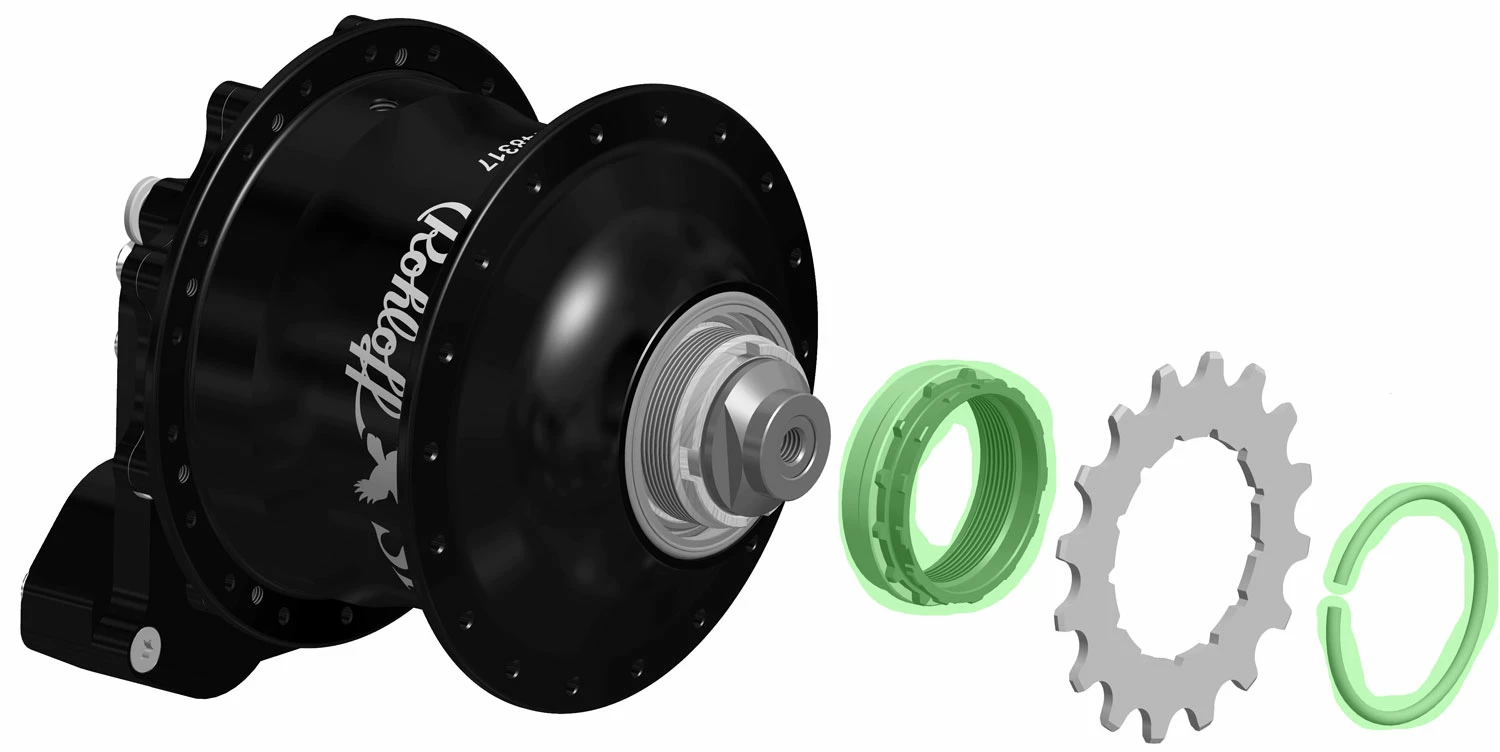 Rohloff Adaptateur De Pignon De Porteuse Cannelé Avec Circlip Standard – Image 2