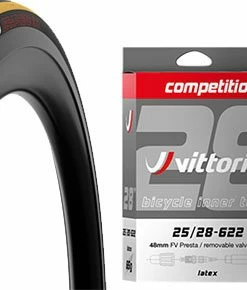 Vittoria Rubino Pro IV 25-622 G2.0 Set De 2 Pneus + Competition Latex 25/28