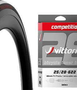 Vittoria Rubino Pro IV 25-622 G2.0 Set De 2 Pneus + Competition Latex 25/28